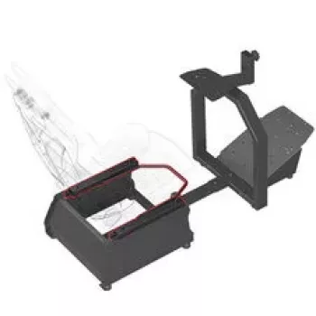 TrackTime Series One carriles de asiento – negro, ajuste de 180mm, acero de alta resistencia para cockpits de sim racing