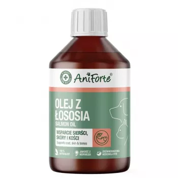 ANIFORTE Salmon Oil - complemento alimenticio para perros y gatos - 250ml