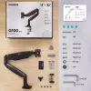 ONKRON G100-B Soporte de escritorio para monitor individual para pantallas de 13-32