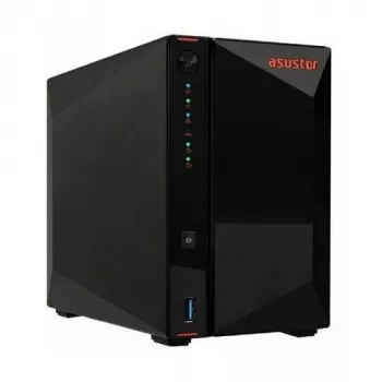 ASUS Asustor Lockerstor 2 Gen2+ (AS6702T v2) Servidor NAS de sobremesa 2 bahías Intel Celeron N5105 4GB DDR4 sin discos negro