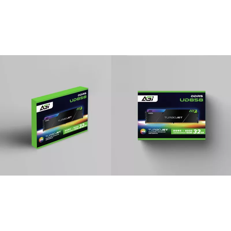 AGI TECHNOLOGY 32GB DDR5-6000MHz PC5-48000 CL32 kit Dual Channel (2x16GB) memoria RAM para sobremesa