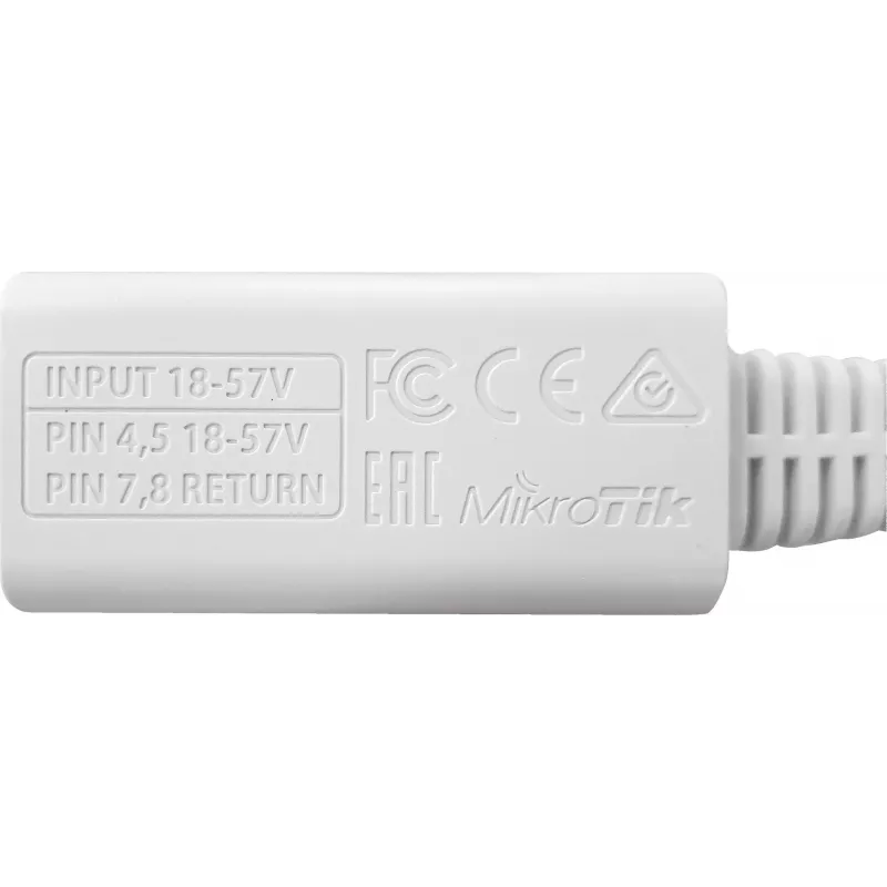 MikroTik RBGPOE inyector PoE Gigabit pasivo, 18-57 V DC