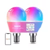 LEPRO BP1-2 bombilla LED E14 con Bluetooth y Wi-Fi, 470 lm, pack de 2