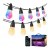 Lepro 15M ZB1 AI Outdoor String Lights - tira LED inteligente Wi-Fi RGBIC, 15 metros, IP65, compatible con Alexa/Google Assistant