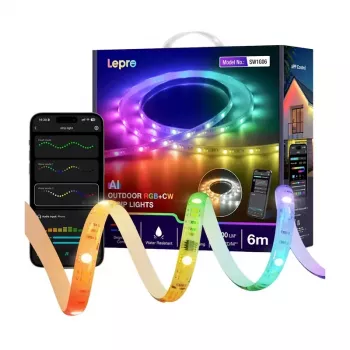 LEPRO SW1-6 tira LED inteligente RGB, 6 m