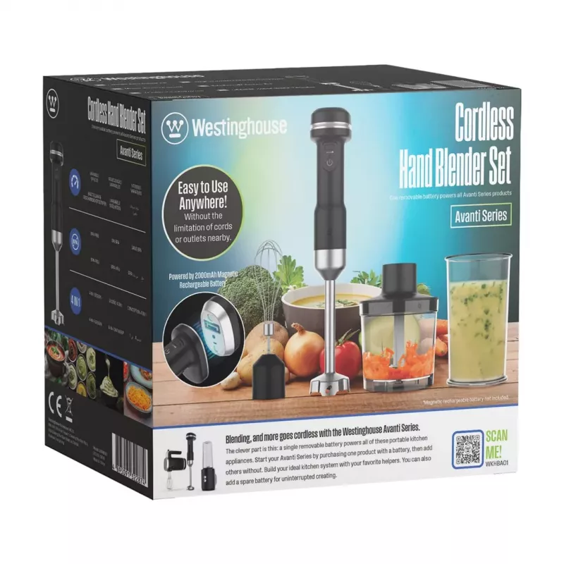 Westinghouse Avanti WKHBA01 batidora de mano inalámbrica 4in1