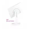 RIO MMFS-EU-L/1,6 Espejo plegable de tamaño completo, blanco
