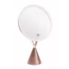 RIO MMCO-EU/1,4 Espejo de maquillaje HD iluminado oro rosa