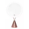 RIO MMCO-EU/1,4 Espejo de maquillaje HD iluminado oro rosa