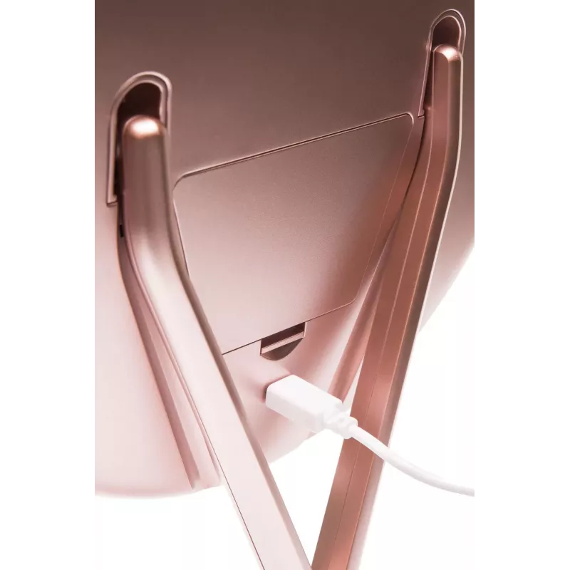 RIO MMCO-EU/1,4 Espejo de maquillaje HD iluminado oro rosa