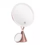RIO MMCO-EU/1,4 Espejo de maquillaje HD iluminado oro rosa