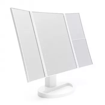 Rio MMFD-WH-EU/1,3 Espejo de maquillaje táctil regulable 24 LED, blanco