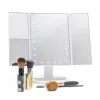 Rio MMFD-WH-EU/1,3 Espejo de maquillaje táctil regulable 24 LED, blanco