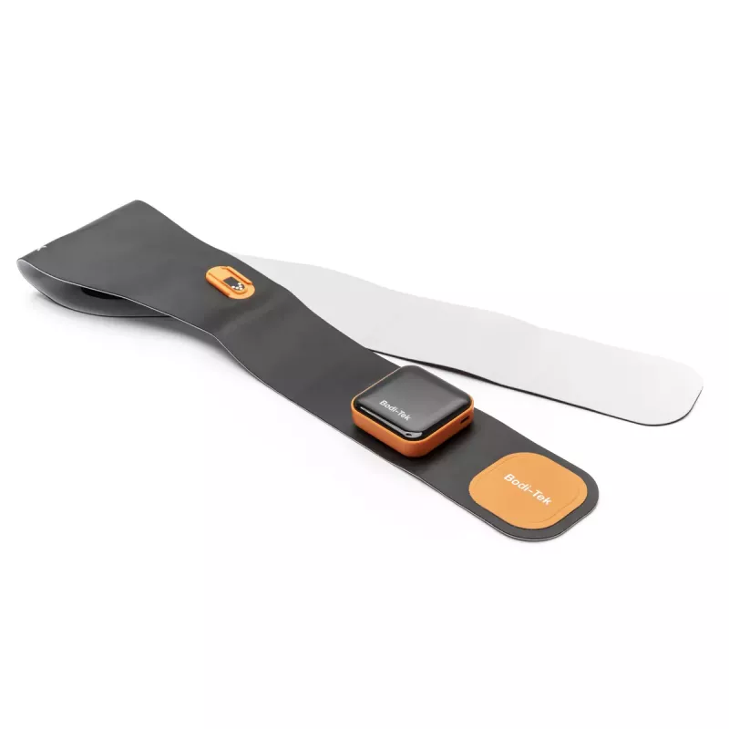 Bodi-Tek BT-ABSH-TOP-EU/1.2 Tonificador de abdominales y espalda con calor, negro/naranja