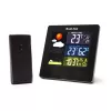Bodi-Tek BT-HGWS-EU/1,2 Estación meteorológica digital con sensor exterior inalámbrico, pantalla LCD, previsión meteorológica, fase lunar, alarma, retroiluminación