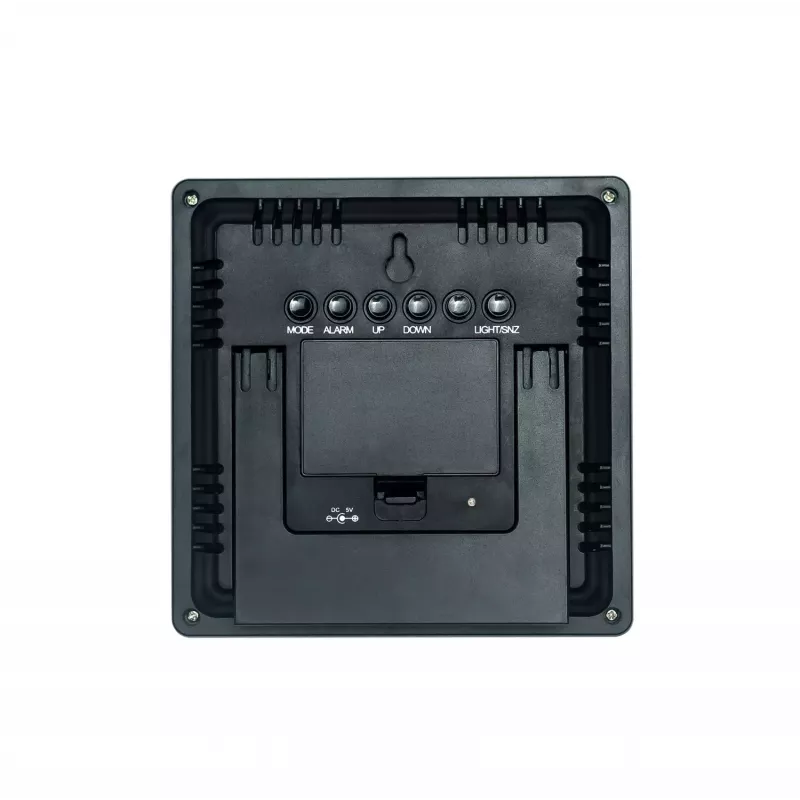 Bodi-Tek BT-HGWS-EU/1,2 Estación meteorológica digital con sensor exterior inalámbrico, pantalla LCD, previsión meteorológica, fase lunar, alarma, retroiluminación