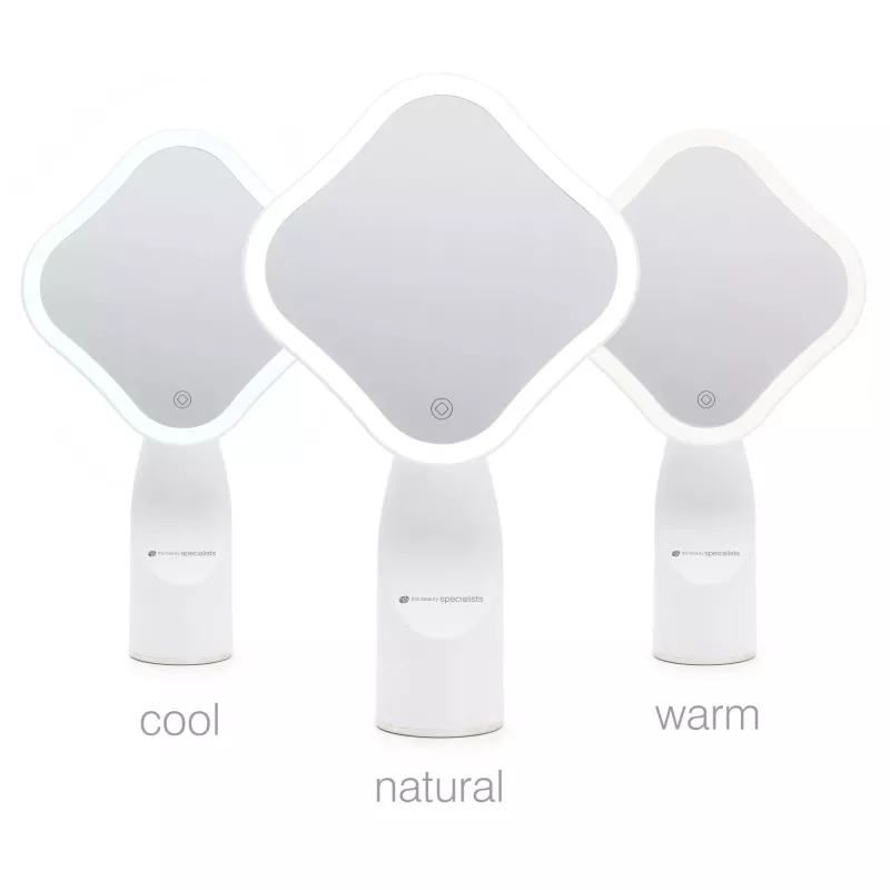RIO MMIF-EU/1.1 Espejo de tocador con aumento 5x e iluminación LED, cromo pulido
