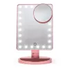Rio MMSP-RG-EU/1,2 Espejo de maquillaje táctil regulable 24 LED, oro rosa