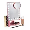 Rio MMSP-RG-EU/1,2 Espejo de maquillaje táctil regulable 24 LED, oro rosa