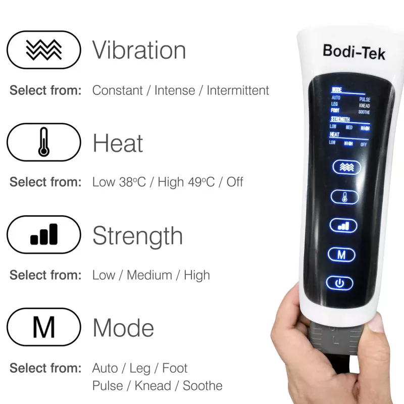 Bodi-Tek Comfort360 Botas de masaje de aire por compresión para media pierna
