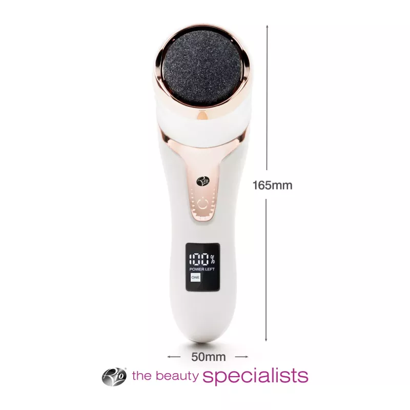 RIO PEDI5-EU/1.1 Go Smooth Lima de pies eléctrica con función de vacío, blanco