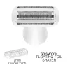 Rio SHTR-EU/1.3 Go Smooth Afeitadora y recortadora de bikini 4 en 1 para mujer, blanco