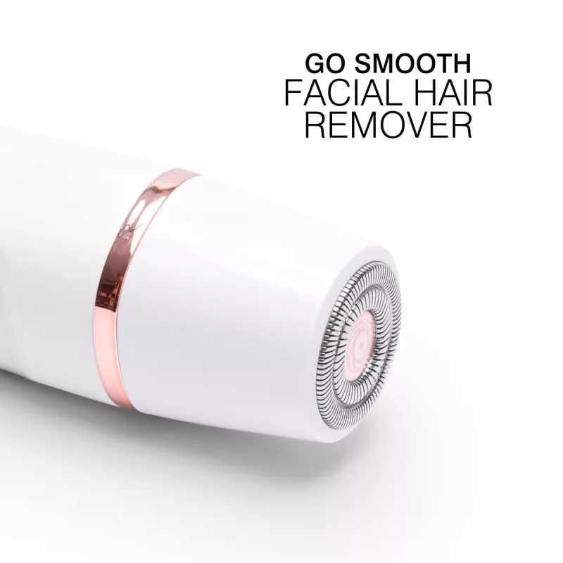 Rio SHTR-EU/1.3 Go Smooth Afeitadora y recortadora de bikini 4 en 1 para mujer, blanco