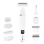 Rio SHTR-EU/1.3 Go Smooth Afeitadora y recortadora de bikini 4 en 1 para mujer, blanco