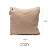 Bodi-Tek BT-CSHT2-K-BG-PB10 COZY Una Cojín de punto y batería externa 10000 mAh, beige