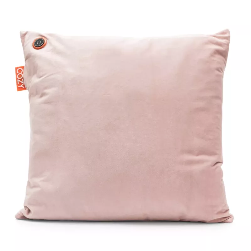 Bodi-Tek BT-CSHT2-V-LP-PB10 COZY Una cojín de confort con calefacción 45 x 45cm, terciopelo rosa claro