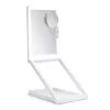 RIO MMAW-EU/1,0 Espejo de tocador Home and Away - de doble cara con iluminación LED, aumento 1x/5x, plegable, blanco