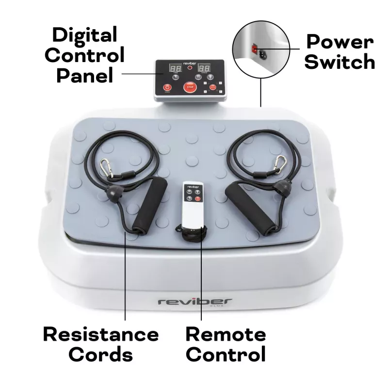 Reviber RV-VIPL/ER-02 Plus Plataforma vibratoria oscilante para ejercicio ER02