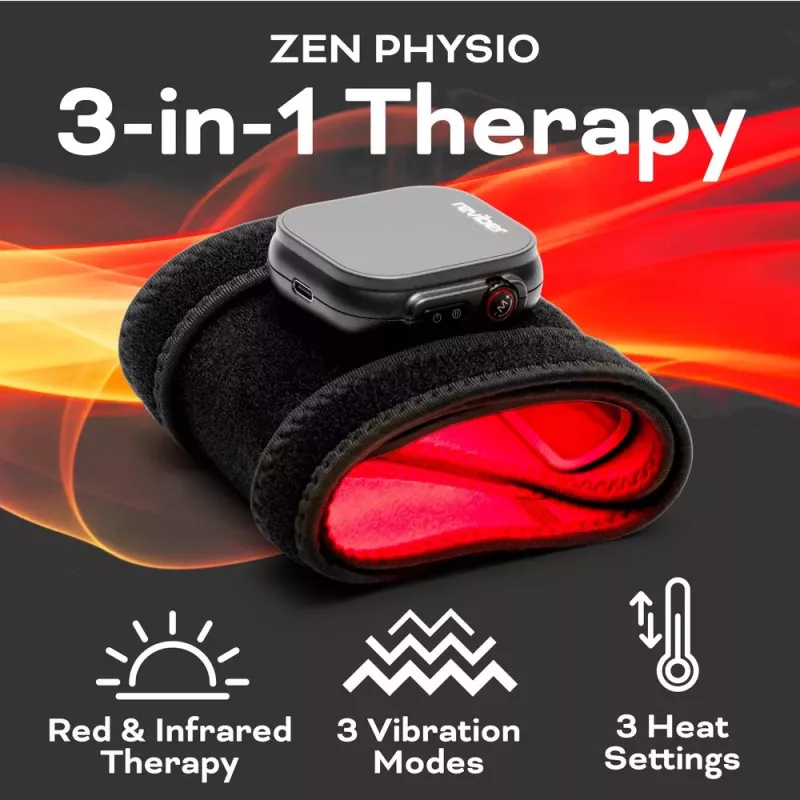 Reviber RV-MATP-EU Manta de fototerapia infrarroja - 660nm y 850nm, 120 LEDs, neopreno flexible