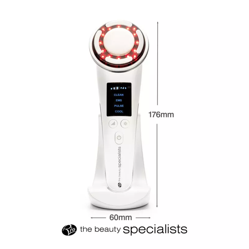 Rio FCTL-TOP-EU/1.0 Facelift & Tone Beauty Spa, dispositivo de cuidado de la piel 6 en 1