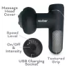 Reviber RV-MABS-EU/1,0 masajeador muscular Shiatsu con calor infrarrojo, 8 nodos, 3 velocidades, negro