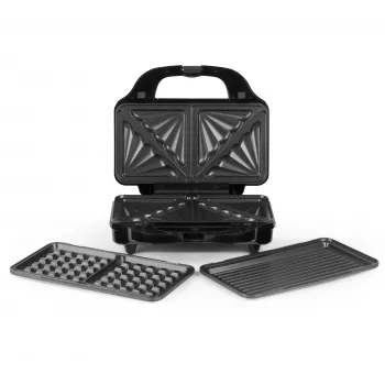 Salter EK2143TFVDE Máquina de snacks 3 en 1 XL - negra/plateada