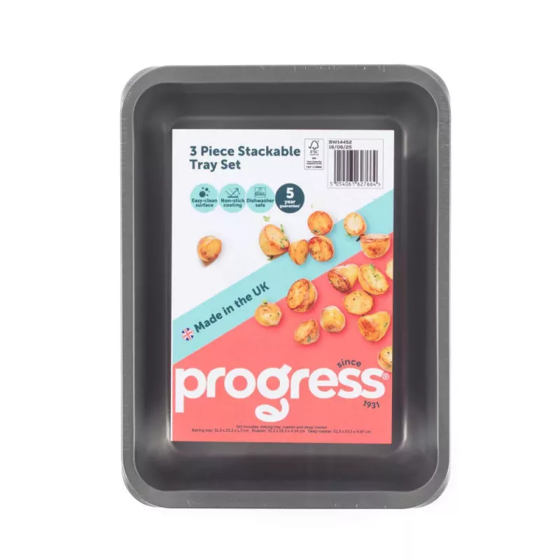 Progress BW14452 Set de 3 bandejas apilables
