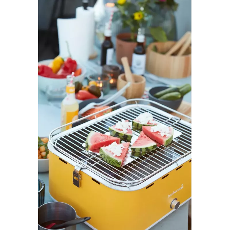 Barbecook Barbacoa de mesa de carbón Carlo 44x33x21 cm Yellow Sunshine