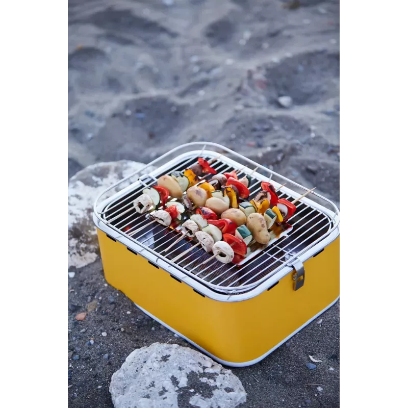 Barbecook Barbacoa de mesa de carbón Carlo 44x33x21 cm Yellow Sunshine