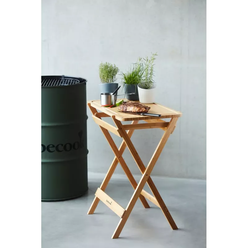 Barbecook BC-ACC-7154 mesa de corte de bambú 70x43x81 cm