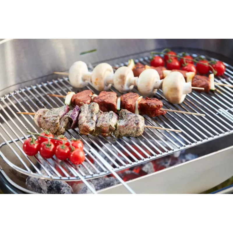 Barbecook Loewy 55 SST Barbacoa de carbón, 59,8 x 35,4 x 101 cm, parrilla de acero inoxidable, Negro