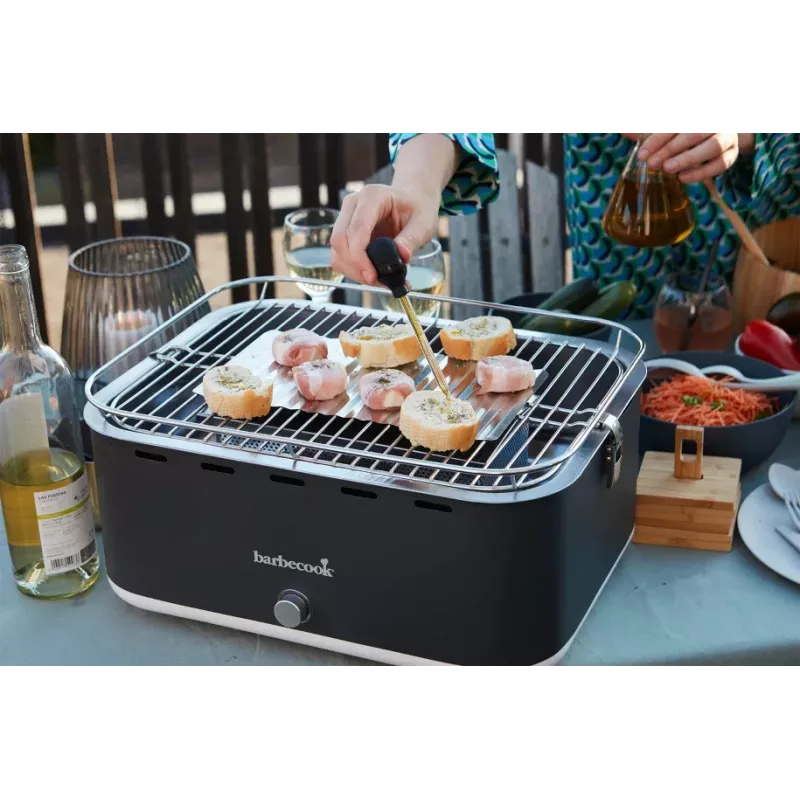Barbecook Barbacoa de mesa de carbón Carlo, 44 x 33 x 21 cm, Urban Grey