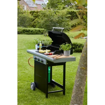 Barbecook Barbacoa de gas Spring 3112 con almacenamiento, 115 x 55 x 133 cm