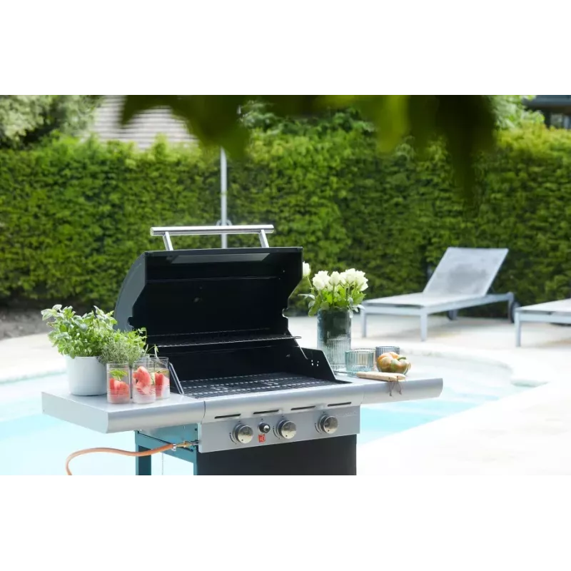 Barbecook Barbacoa de gas Spring 3112 con almacenamiento, 115 x 55 x 133 cm