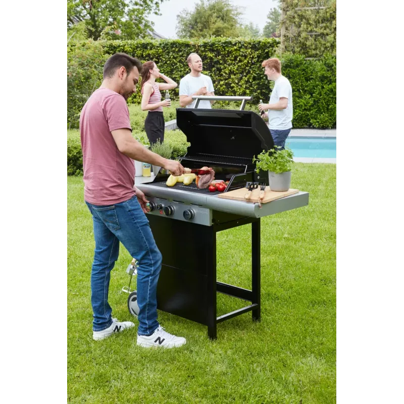 Barbecook Barbacoa de gas Spring 3112 con almacenamiento, 115 x 55 x 133 cm