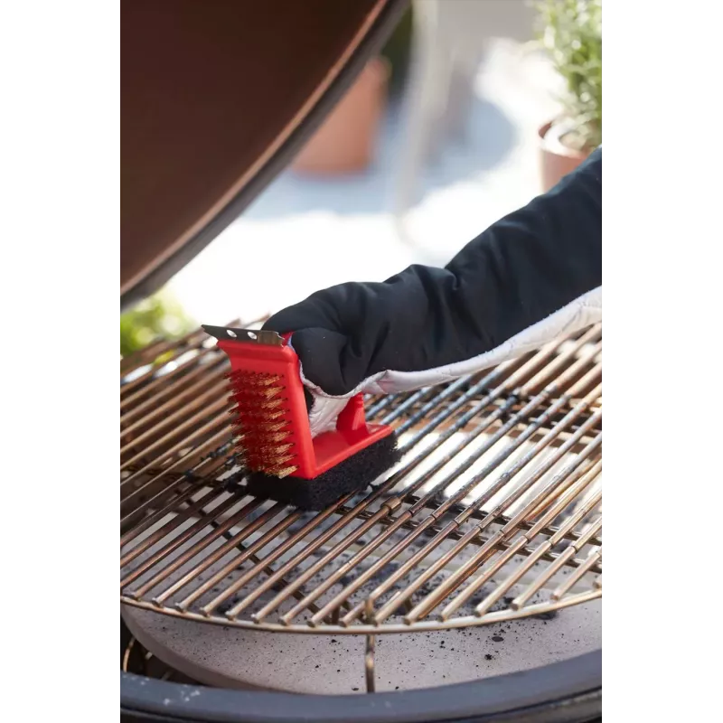 Barbecook Cepillo de limpieza BBQ 3 en 1 Rojo (24 uds./expositor) BC-ACC-7064