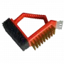 Barbecook Cepillo de limpieza BBQ 3 en 1 Rojo (24 uds./expositor) BC-ACC-7064