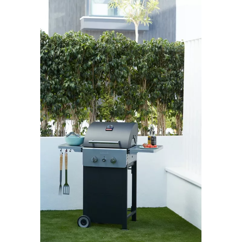 Barbecook Barbacoa de gas Spring 2002, 111 x 55 x 115 cm, Negro