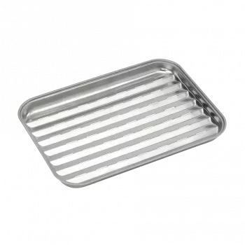 Barbecook Bandeja de parrilla reutilizable de acero inoxidable 34,5 x 24 x 3 cm BC-ACC-7079