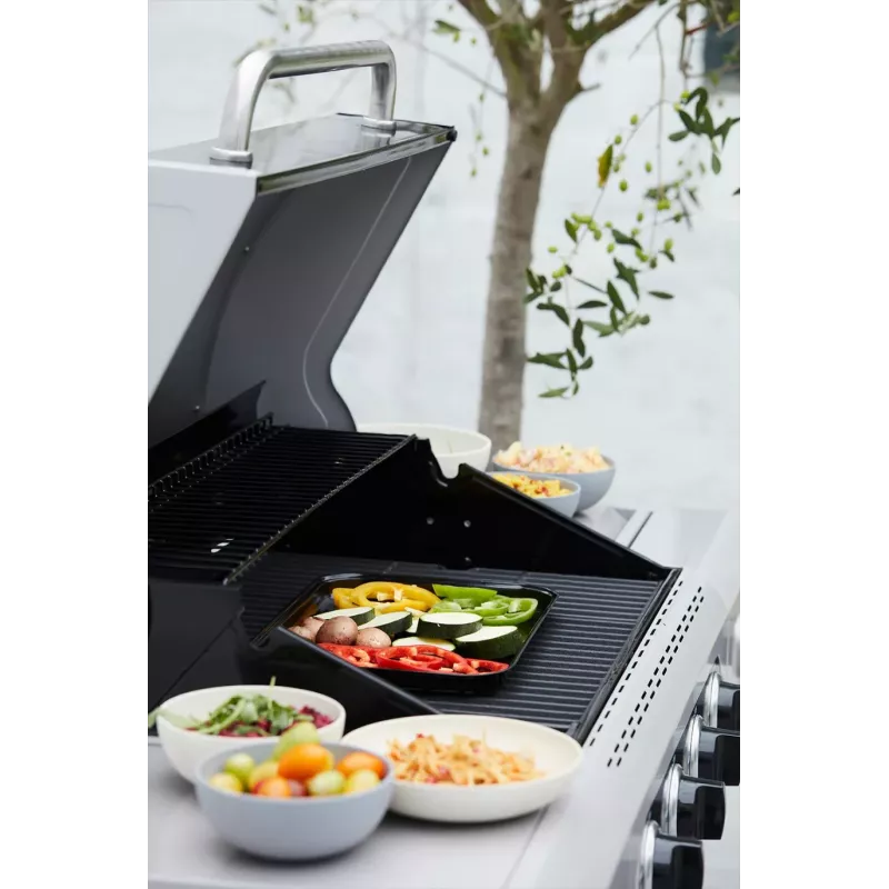 Barbecook Bandeja de parrilla reutilizable de esmalte 34,5 x 24 x 3 cm (pack de 12) BC-ACC-7080